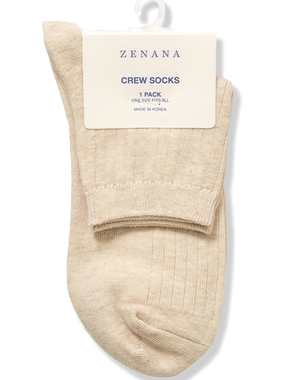 Zenana Solid Color Crew Socks Size OS - Price is for ONE pair - Picture 9 of 14
